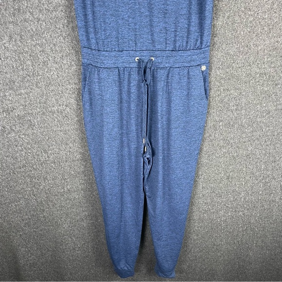 Lilly Pulitzer Women’s Large Sleeveless Maisie Upf 50+ Jumpsuit Heather Blue - Picture 4 of 16